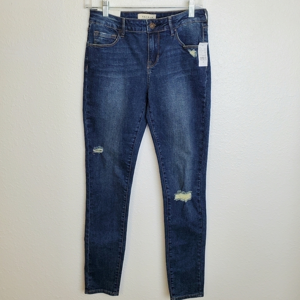 *NWT* PACSUN Distressed Lo-Rise Skinniest Jeans-25